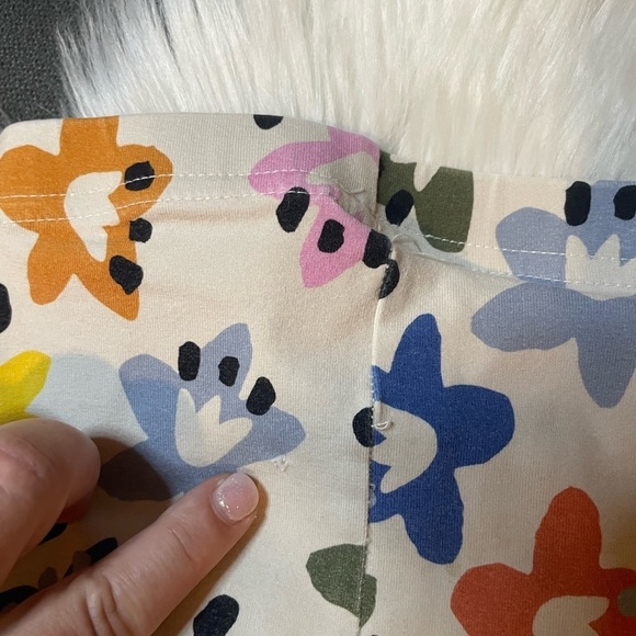 Hanna Andersson floral print French terry shorts and matching leggings -2T (85cm - Picture 4 of 8